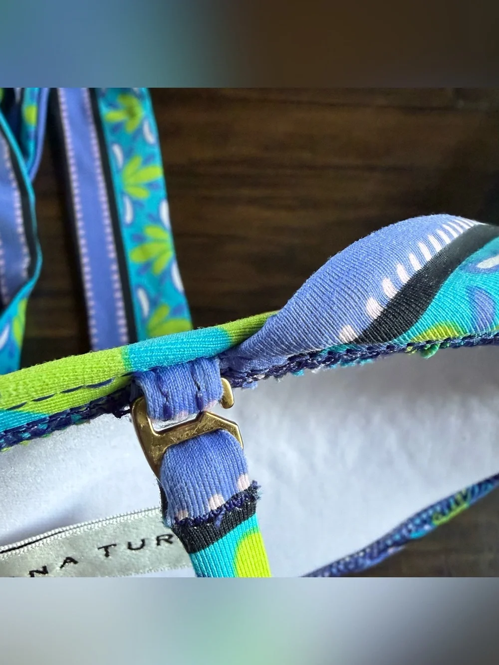 Trina Turk women’s Vibrant Bandeau Bikini Set size 4 - Picture 5 of 5